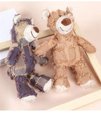 Pet Toys Bite Resistant Plush Toys Dogs Chew Hard Grind Teeth Clean Teeth Bite Resistant Beggar Bear Dog Toys