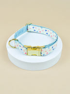Luxury High Quality Soft Adjustable Dog Handmade Designer Pet Retractable Collar Heat Transfer Printing Pet Cute