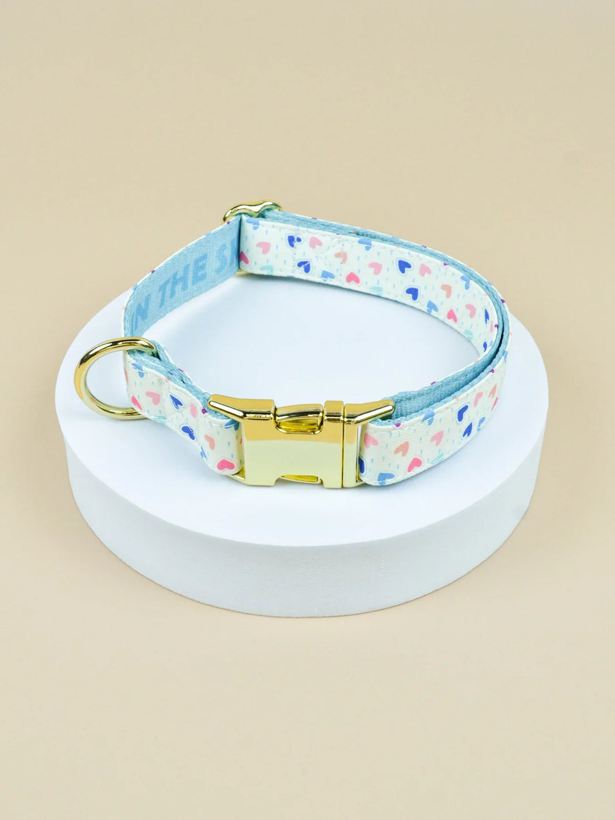 Luxury High Quality Soft Adjustable Dog Handmade Designer Pet Retractable Collar Heat Transfer Printing Pet Cute